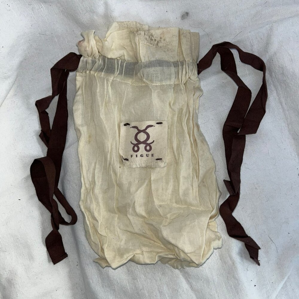 figue cotton drawstring dust bag